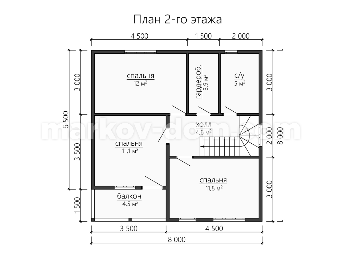 Двухэтажный каркасный дом 110 м2 - цены комплектаций под ключ