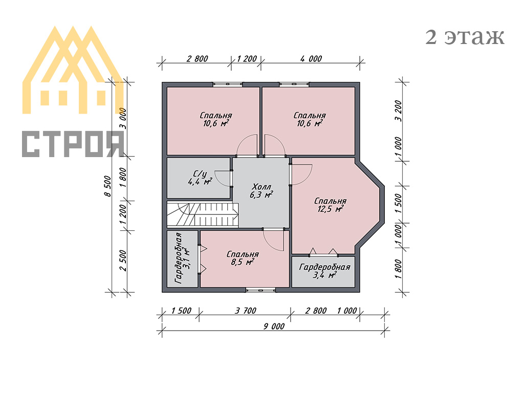 Каркасный дом премиум (8,5х11) - 150,5 м2 - фото 4