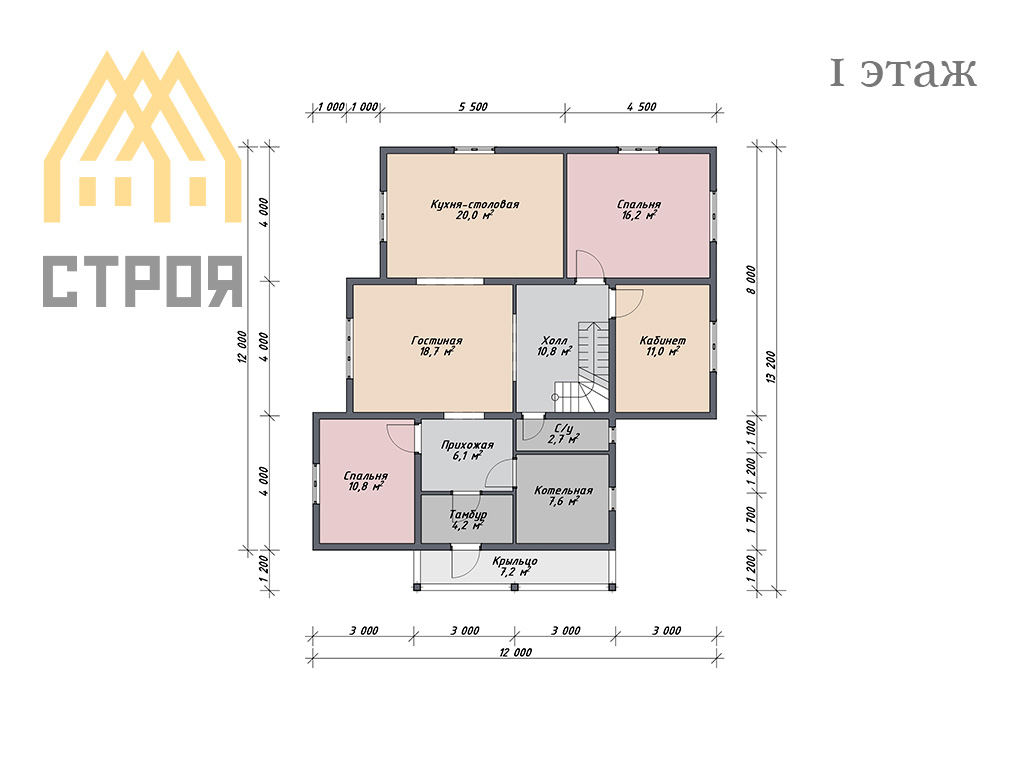 Каркасный дом премиум (12х12) - 199,4 м2 - фото 3