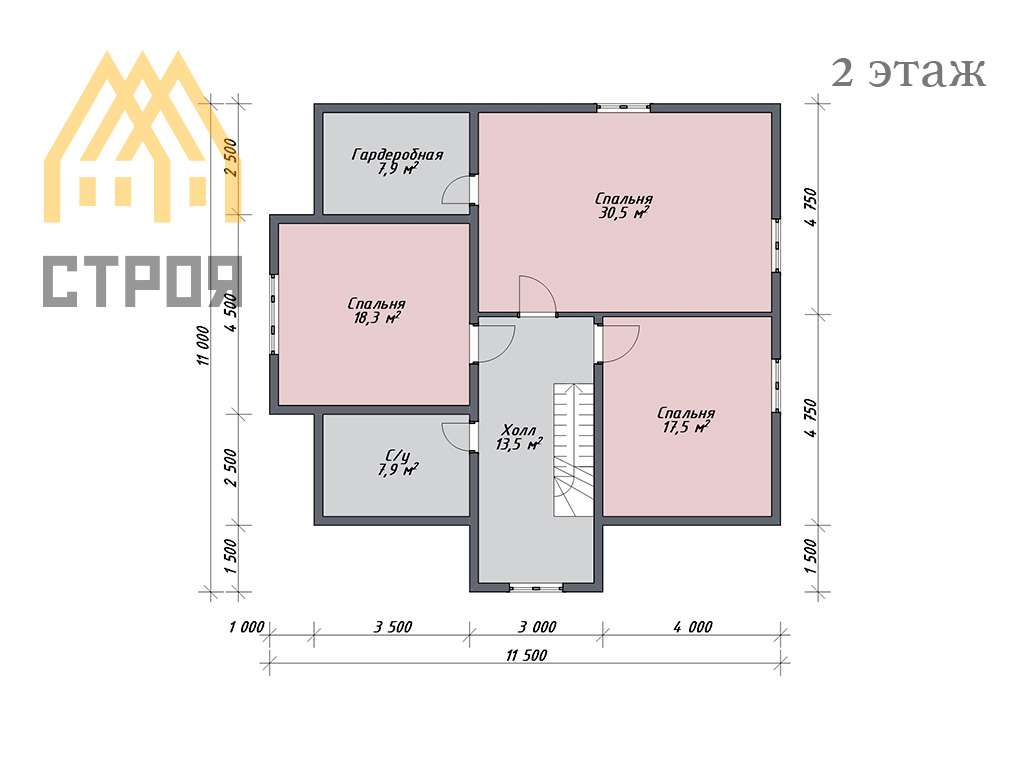 Каркасный дом премиум (11х11,5) - 197,4 м2 - фото 4