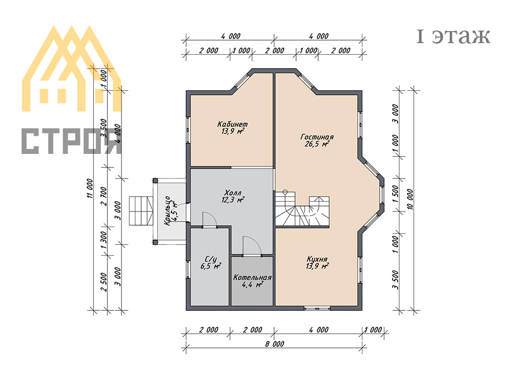 Каркасный дом премиум (8х11) -  145,5 м2 - фото 3